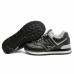 Мужские кроссовки New Balance 574 Black/White Leather