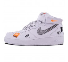 Nike Air Force 1 Mid “Just Do It” White/Black Total Orange