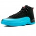 Мужские кроссовки Nike Air Jordan 12 Black/Cyan