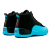 Мужские кроссовки Nike Air Jordan 12 Black/Cyan