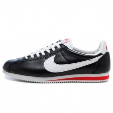 Nike Cortez New Collection All Black/White/Red Leather